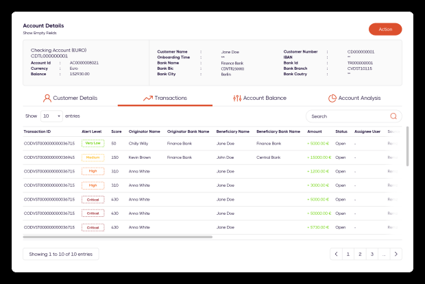 Sanction Scanner AML compliance software screenshot