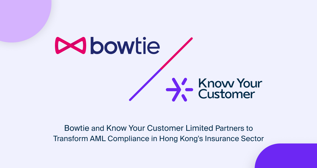 Bowtie and Know Your Customer partnership announcement